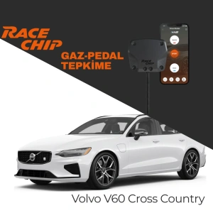 RaceChip XLR5 Volvo V60 Cross Country 2.0 D4 190 PS Gaz Pedal Tepkime Cihazı Eco-Sport-Race APP Bluetooth