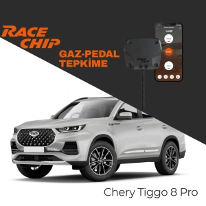 RaceChip XLR5 Chery Tiggo 8 Pro ,Tiggo 8 Pro Max 1.6 T GDI Gaz Pedal Tepkime Cihazı Eco-Sport-Race APP Bluetooth