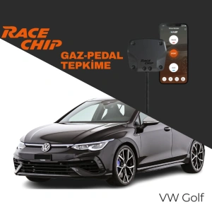 RaceChip XLR5  Volkswagen Golf 8 (VIII) 1.0 TSI 110 PS 2019-2024 Gaz Pedal Tepkime Cihazı Eco-Sport-Race APP Bluetooth
