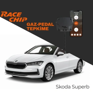 RaceChip XLR5 Skoda Superb (3V) 1.6 TDI 120 PS 2015-2023 Gaz Pedal Tepkime Cihazı Eco-Sport-Race APP Bluetooth