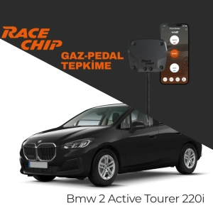 RaceChip XLR5 Bmw 2 Serisi Active Tourer (U06) 220i 1.5L Mild Hybrid 170 PS Gaz Pedal Tepkime Cihazı Eco-Sport-Race APP Bluetooth