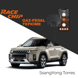 RaceChip XLR5 KGM SsangYong Torres 1.5 GDI Gaz Pedal Tepkime Cihazı Eco-Sport-Race APP Bluetooth