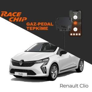 RaceChip XLR5 Renault Clio V 1.3 TCE 130 PS Gaz Pedal Tepkime Cihazı Eco-Sport-Race APP Bluetooth