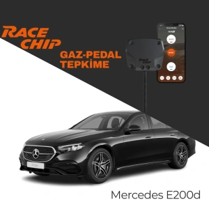 RaceChip XLR5 Mercedes E200d (W213) 1.6L 160 PS Gaz Pedal Tepkime Cihazı Eco-Sport-Race APP Bluetooth