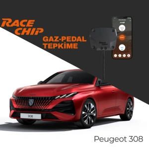 RaceChip XLR5 Peugeot 308 (III) 2022> Sonrası 1.2L Puretech 130 PS Gaz Pedal Tepkime Cihazı Eco-Sport-Race APP Bluetooth
