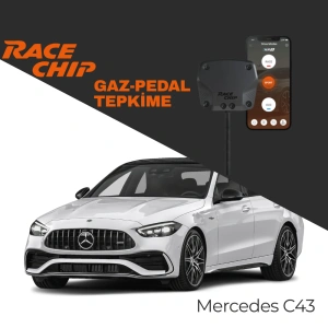 RaceChip XLR5 Mercedes C Serisi (W206) C43 AMG 421 PS Gaz Pedal Tepkime Cihazı Eco-Sport-Race APP Bluetooth