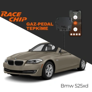 RaceChip XLR5 Bmw 5 Serisi (F10) 525xd 218 PS Gaz Pedal Tepkime Cihazı Eco-Sport-Race APP Bluetooth