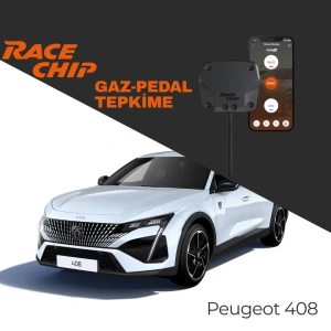 RaceChip XLR5 Peugeot 408 1.2L Puretech 130 PS Gaz Pedal Tepkime Cihazı Eco-Sport-Race APP Bluetooth