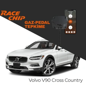 RaceChip XLR5 Volvo V90 Cross Country 2.0 D4 190 PS Gaz Pedal Tepkime Cihazı Eco-Sport-Race APP Bluetooth