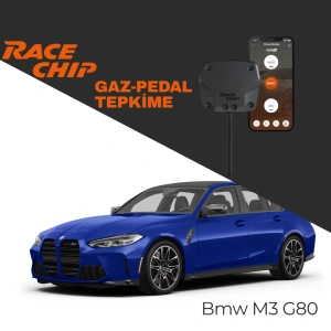 RaceChip XLR5 Bmw M3 Serisi (G80) M3 480 PS Gaz Pedal Tepkime Cihazı Eco-Sport-Race APP Bluetooth