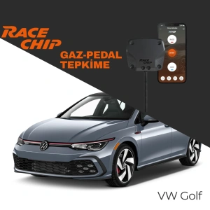 RaceChip XLR5  Volkswagen Golf 8 GTI FaceLift 2.0 TSI 265 PS Gaz Pedal Tepkime Cihazı Eco-Sport-Race APP Bluetooth