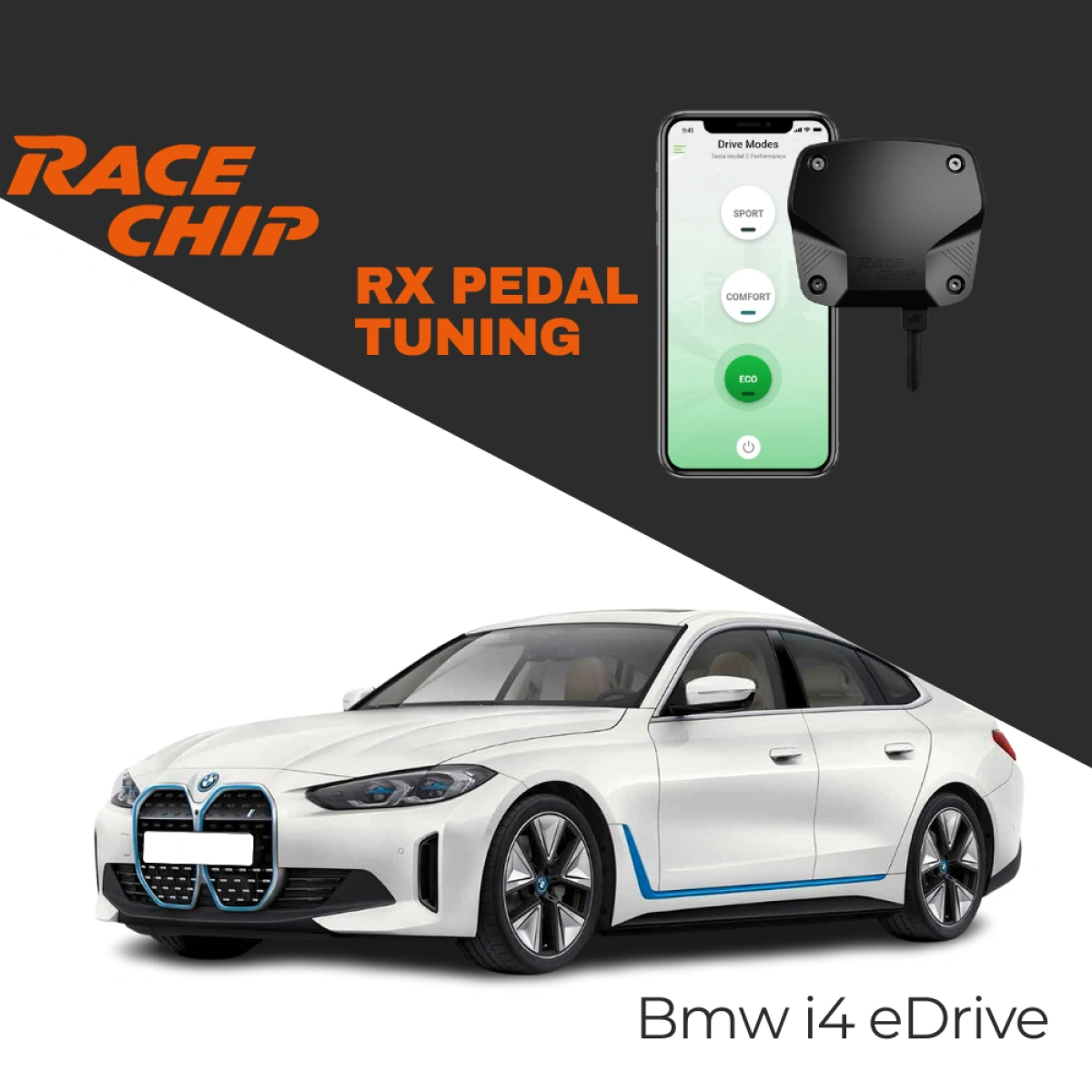 RaceChip Bmw i4 eDrive 340 PS Elektrikli RX Pedal Tuning - Menzil & Performans Eco-Comfort-Sport Mod