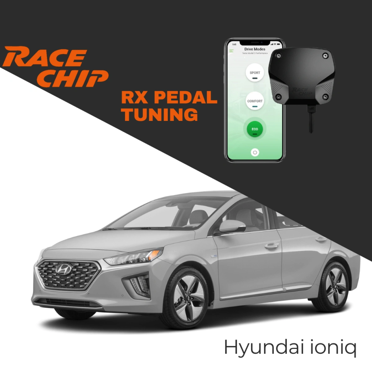 RaceChip Hyundai ioniq 136 PS Elektrikli RX Pedal Tuning - Menzil & Performans Eco-Comfort-Sport Mod