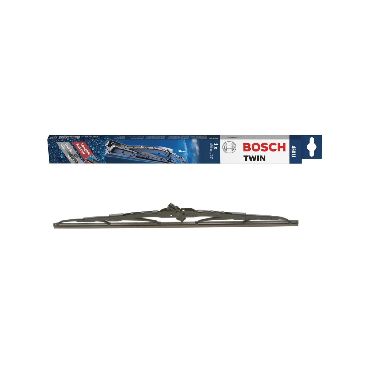 Bosch 3397004581 Renault-Opel-Nissan-Peugeot-Seat Twin 450U Ön Silecek - 450 (18")