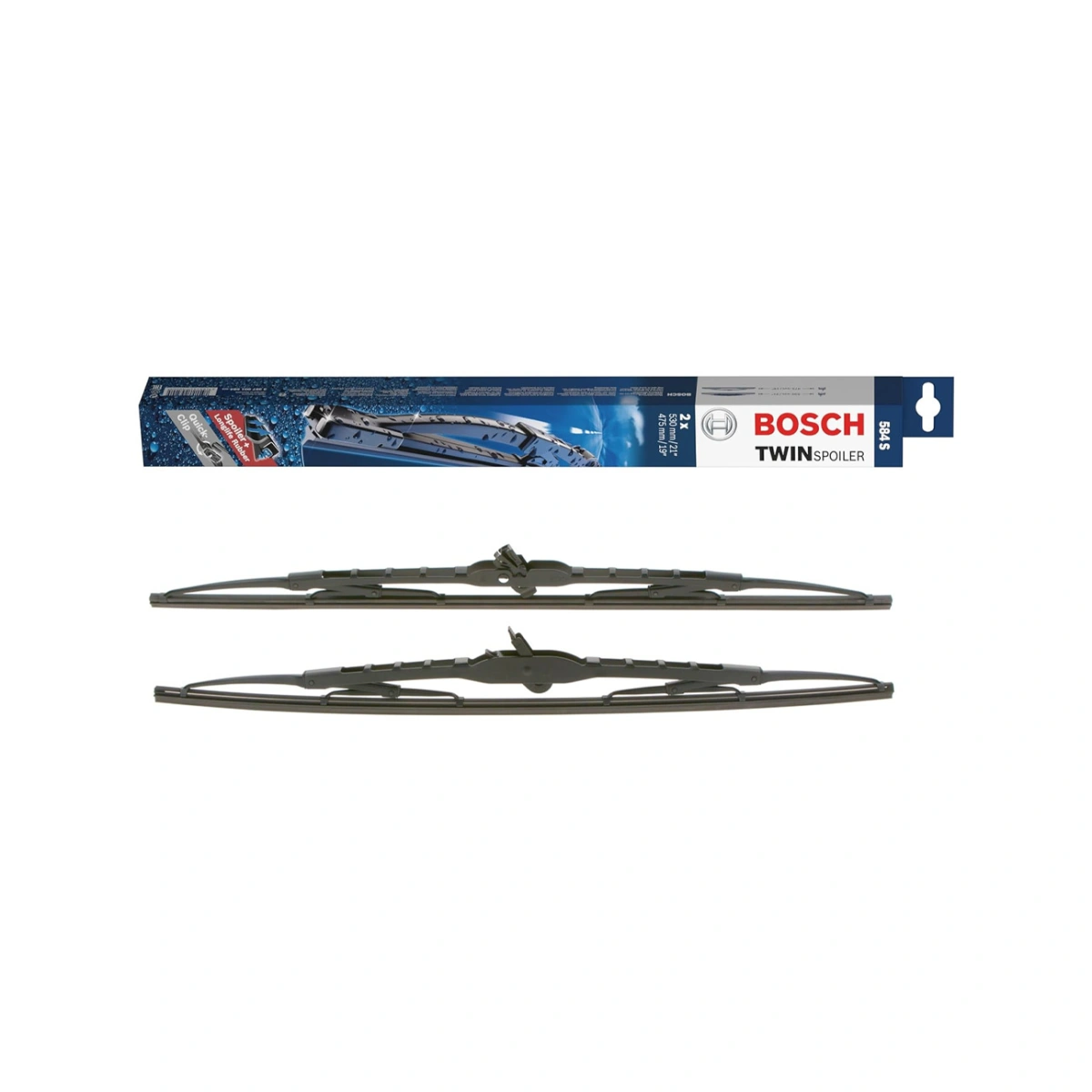 Bosch 3397001584 Volkswagen-Seat-Skoda-Audi-Fiat-Bmw Twin Spoiler Silecek Seti - 530/475 (21"/19")