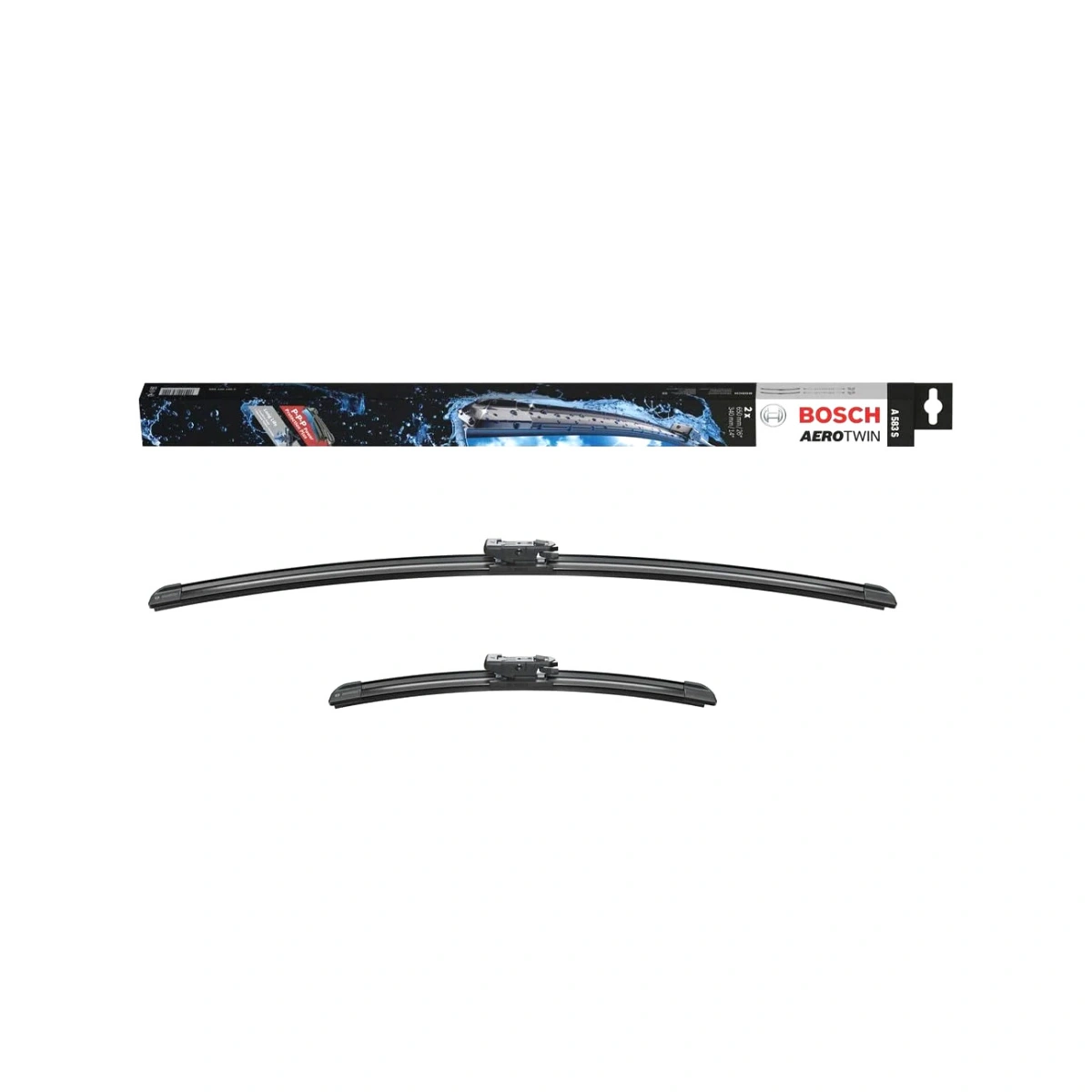Bosch 3397007583 Opel Mokka/Fiat 500X/Hyundai ix20/Kia Venga/Chevrolet Trax/Nissan Pulsar Aerotwin A583S Ön Silecek Seti - 650/340 (26"/14")