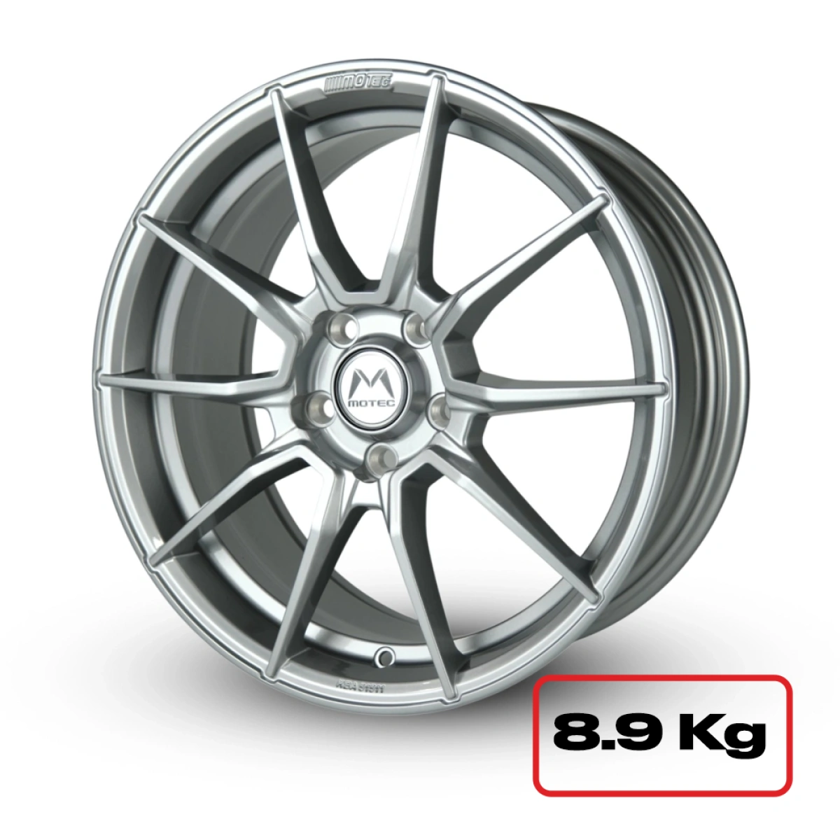 Motec MCR2 Ultralight Light Grey 8,5x19 5x112 ET43 Ø65.5 Takım Jant