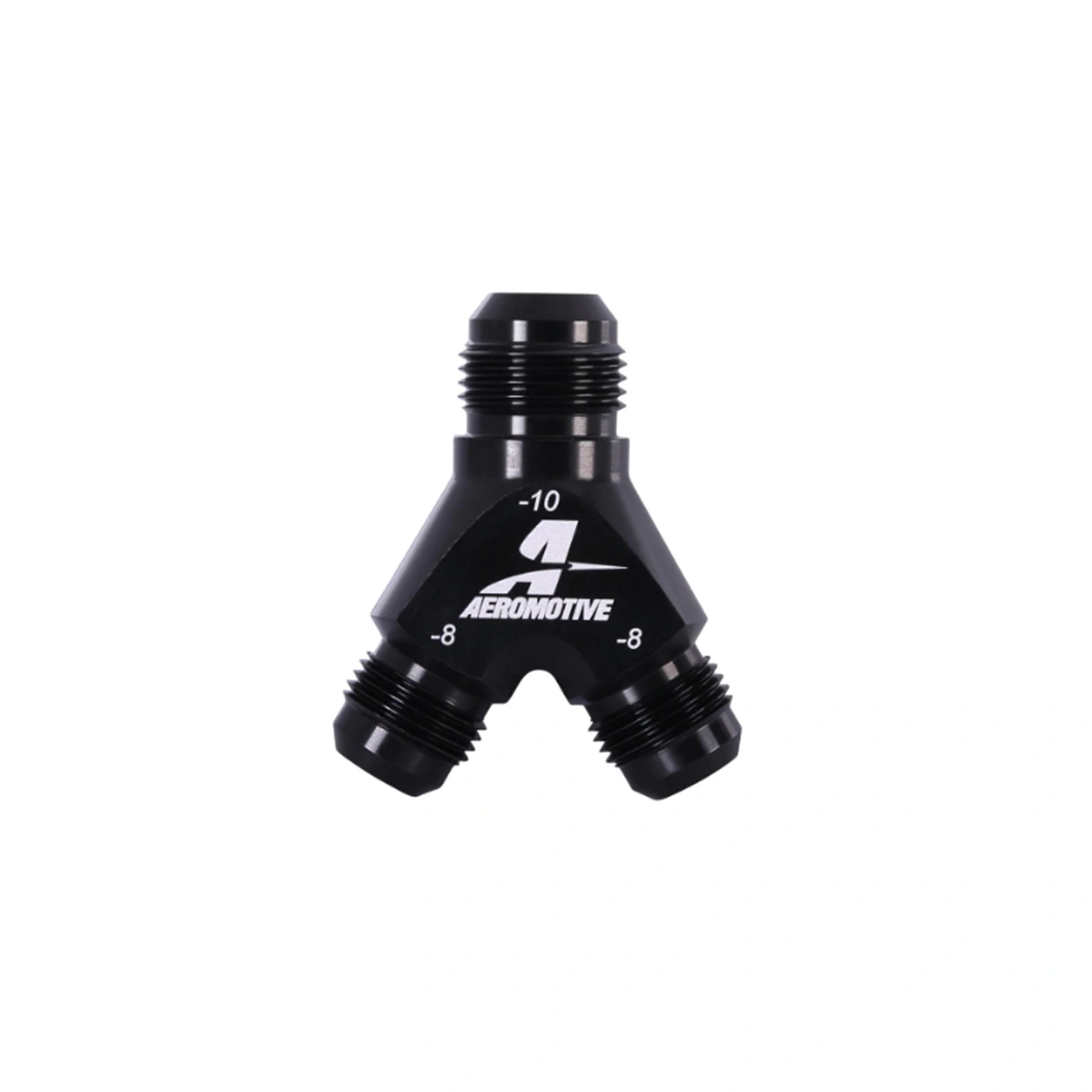 Aeromotive 15671 Y-Blok Yakıt Dağıtıcı - Siyah, -6AN Giriş / -4AN Çıkış