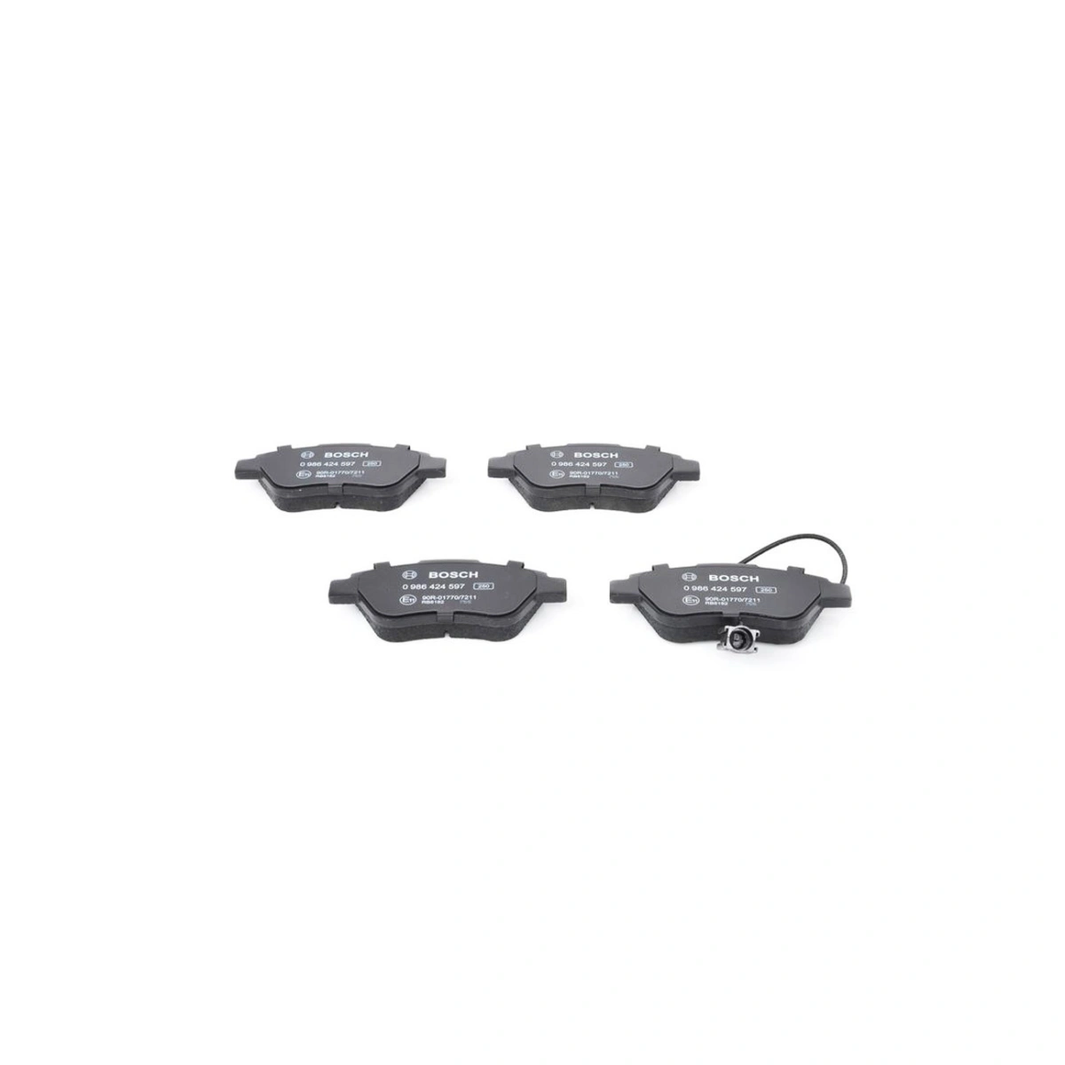 Bosch 0986424597 Ön Fren Balatası - Fiat Fiorino, Peugeot Bipper, Citroen Nemo (2001-2014, 1.2-1.6L)