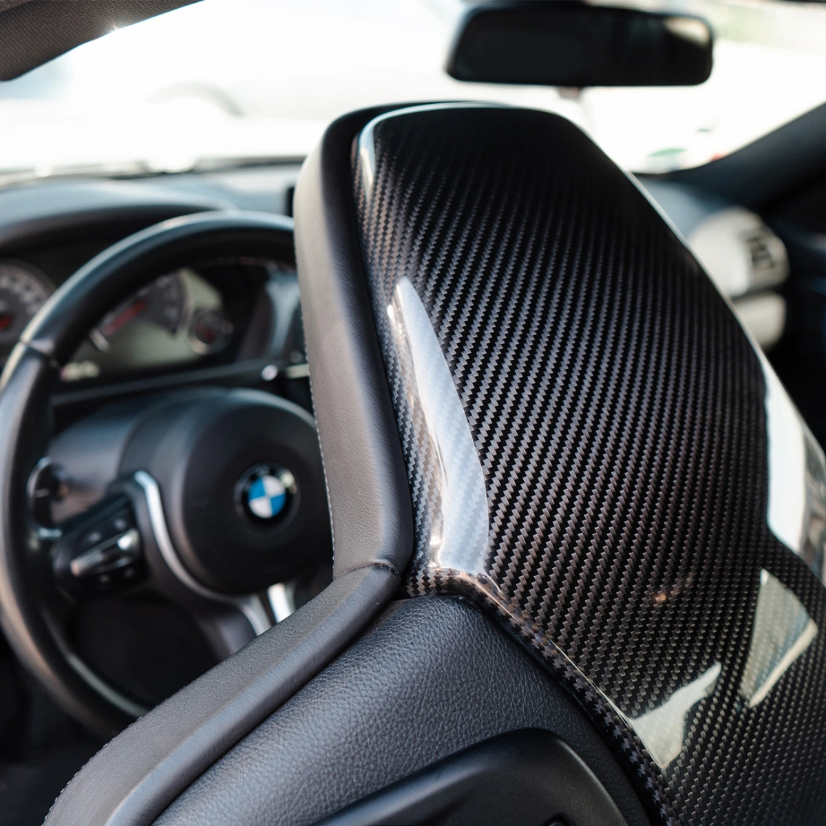 CS Carbon F8X Karbon Ön Koltuk Arkası Trim - Bmw F80/F82/F87