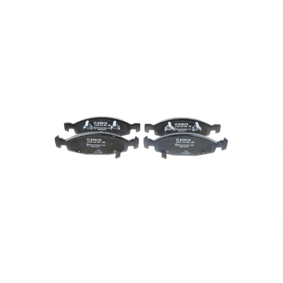 Bosch 0986424666 Ön Fren Balatası - Jeep Grand (1998-2005, 2.7-4.7L)
