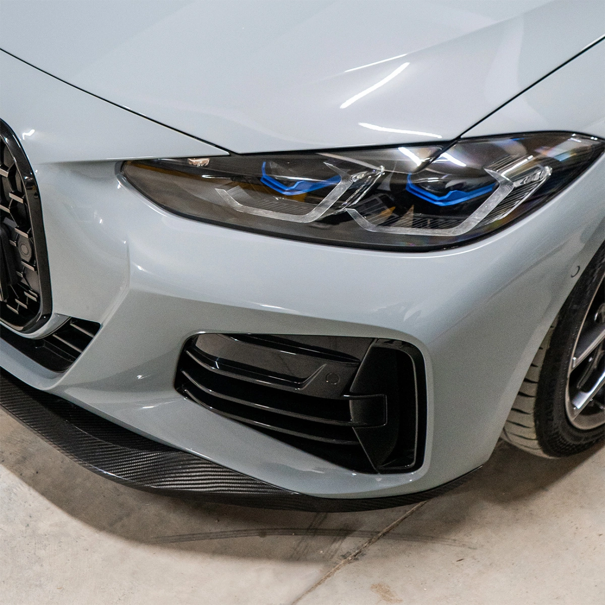 CS Carbon G22 Karbon Ön Tampon Eki (Ön Lip) V1 - Bmw G22/G23