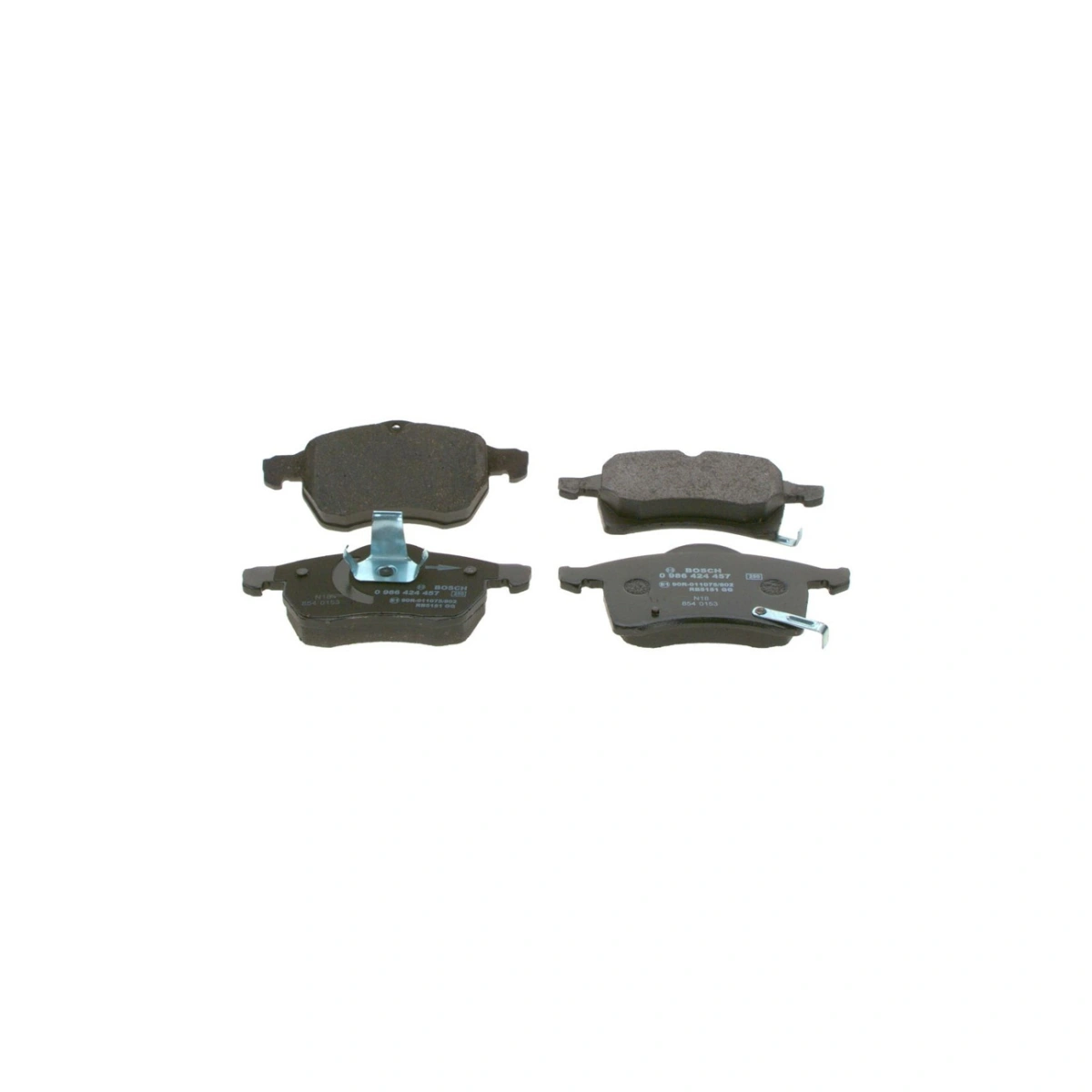 Bosch 0986424457 Ön Fren Balatası - Opel Astra, Chevrolet Astra, Holden Astra (1998-2012, 1.6-2.2L)