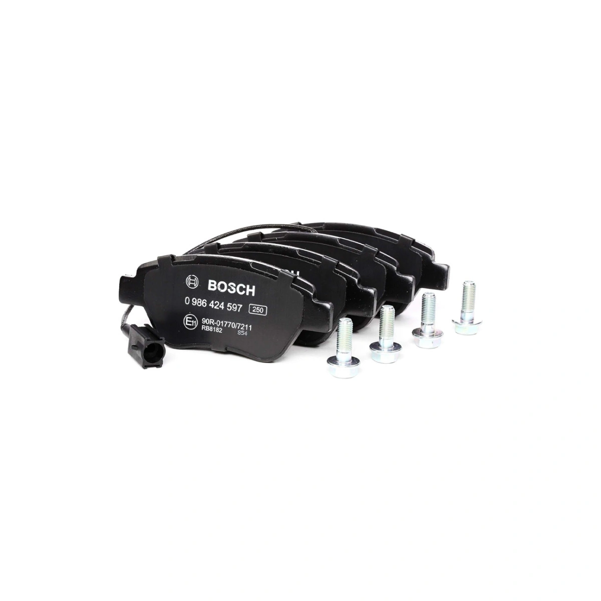 Bosch 0986424597 Ön Fren Balatası - Fiat Fiorino, Peugeot Bipper, Citroen Nemo (2001-2014, 1.2-1.6L)