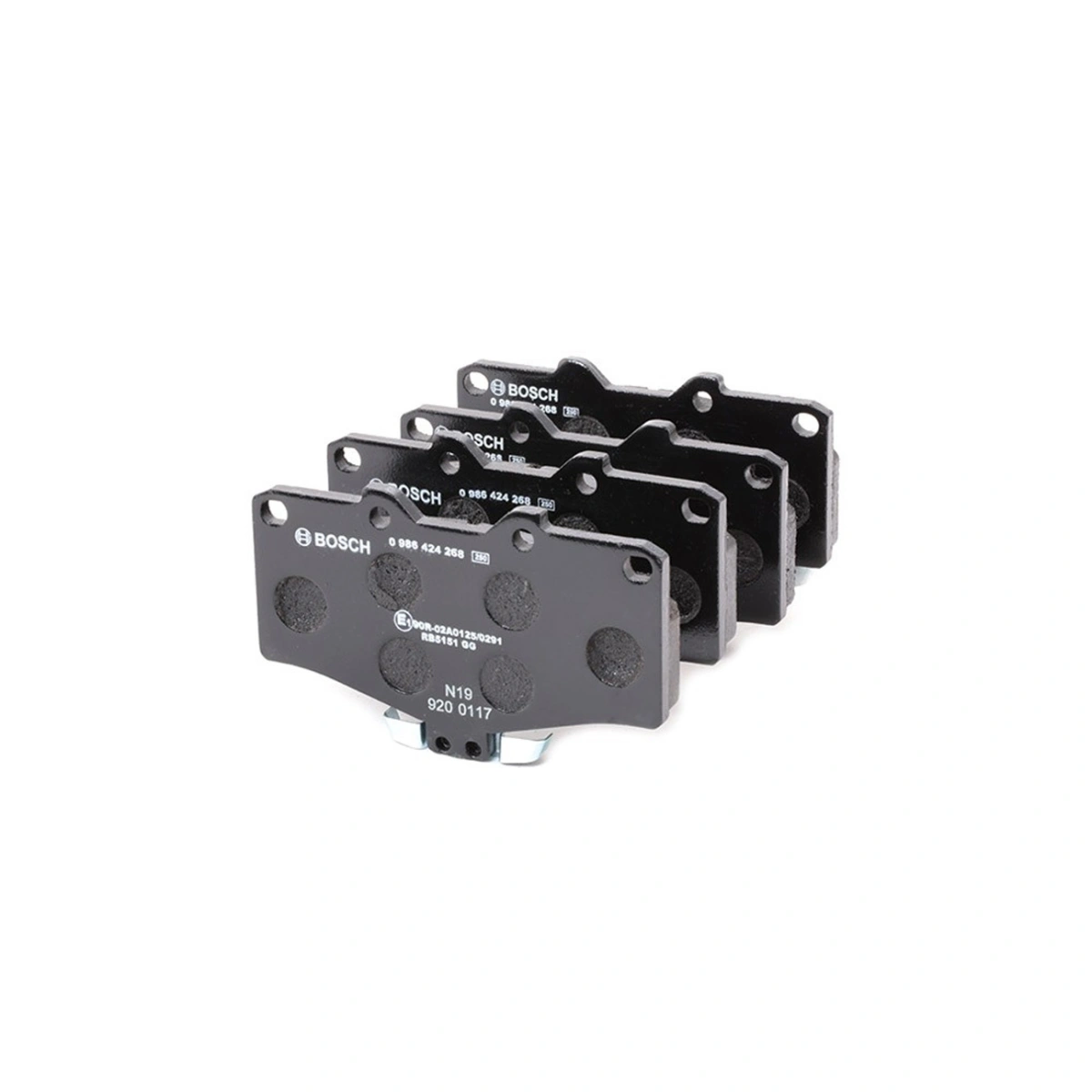 Bosch 0986424268 Ön Fren Balatası - Toyota Hilux/Land, Volkswagen Taro (1985-2015, 2.2-3.4L)