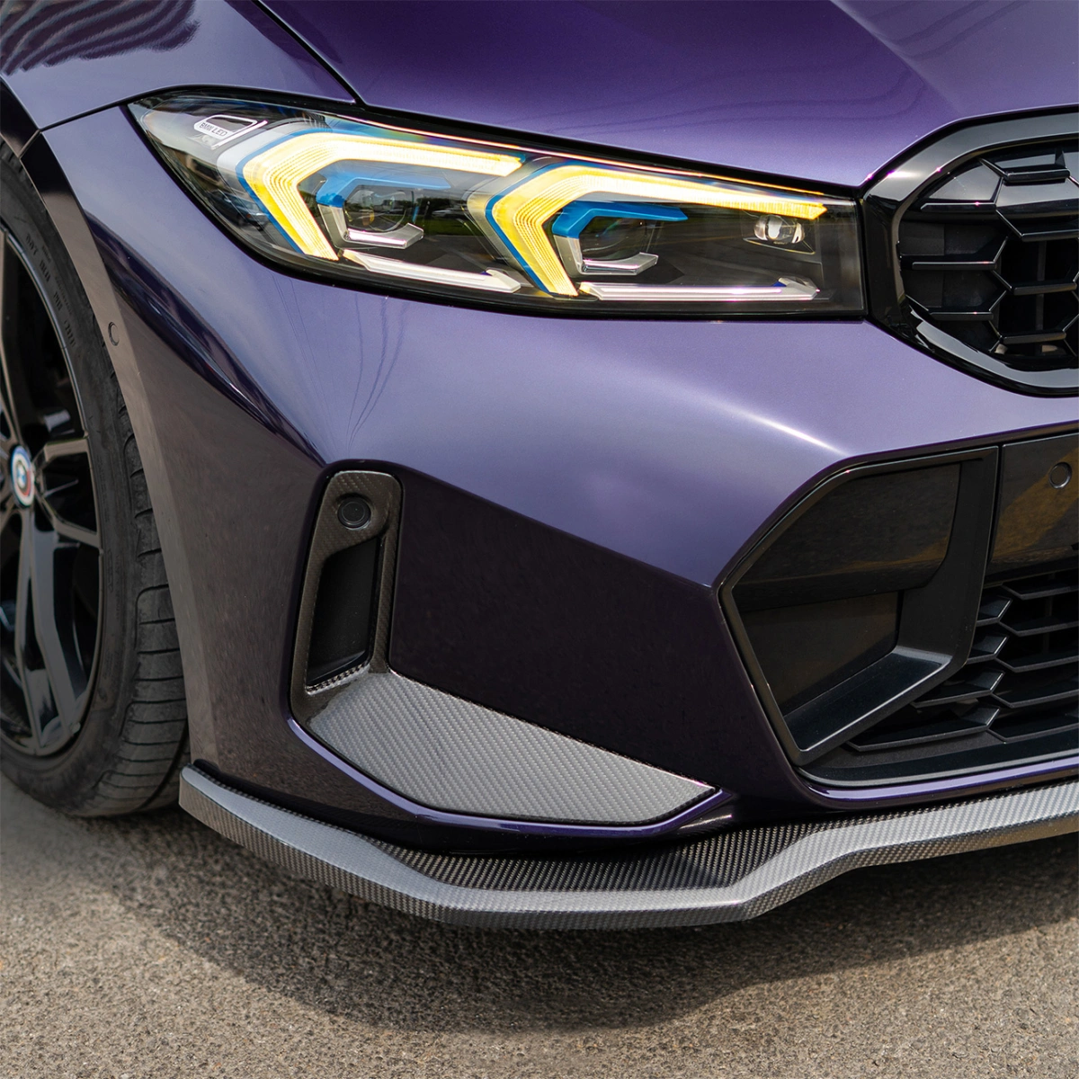 CS Carbon G20 LCI Karbon Ön Tampon Flap - Bmw G20/G21 LCI