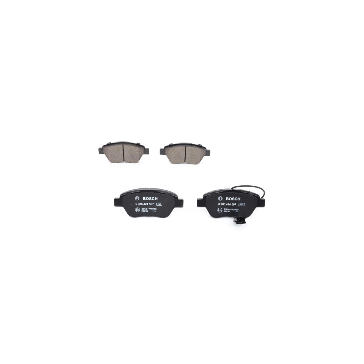 Bosch 0986424597 Ön Fren Balatası - Fiat Fiorino, Peugeot Bipper, Citroen Nemo (2001-2014, 1.2-1.6L)