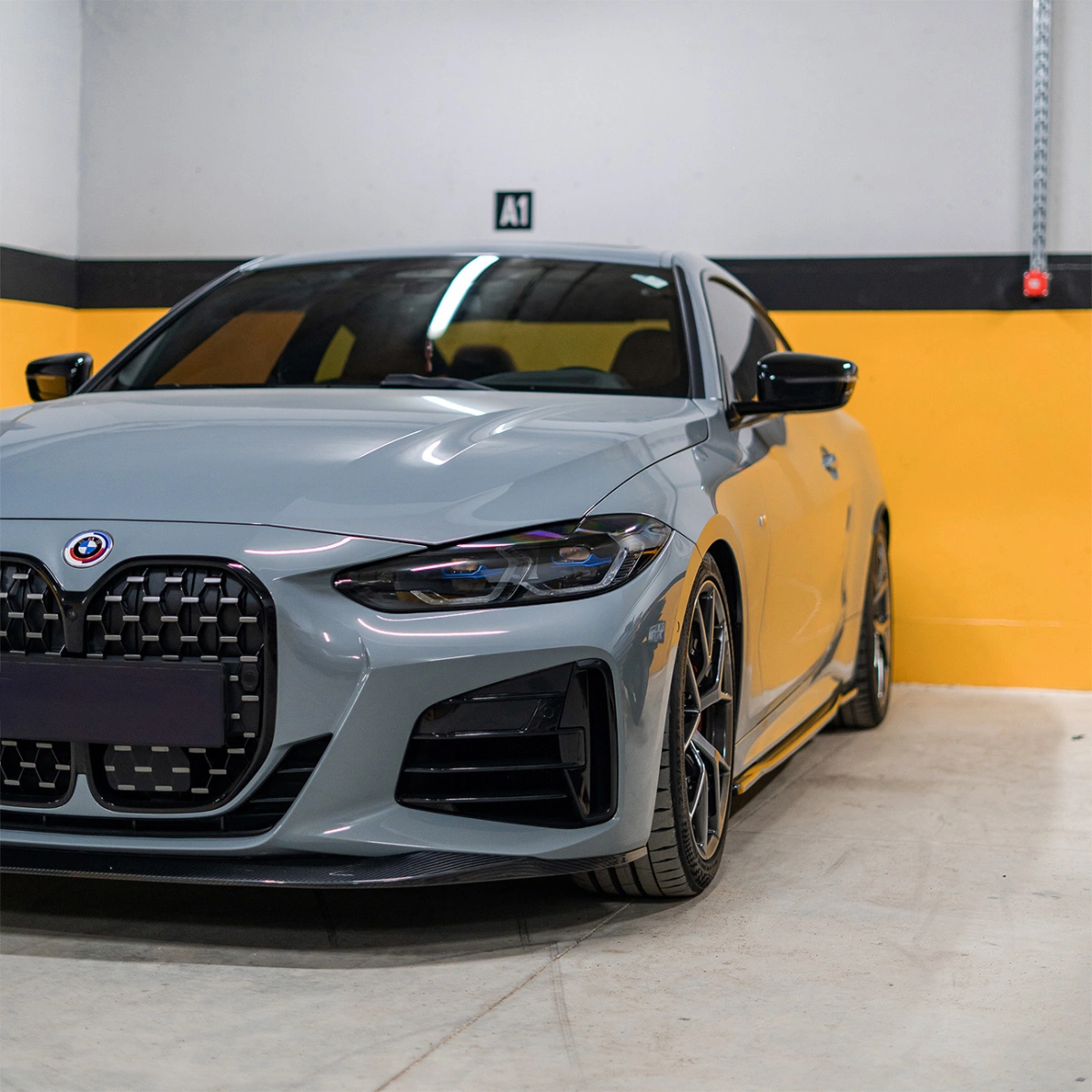 CS Carbon G22 Karbon Ön Tampon Eki (Ön Lip) V1 - Bmw G22/G23