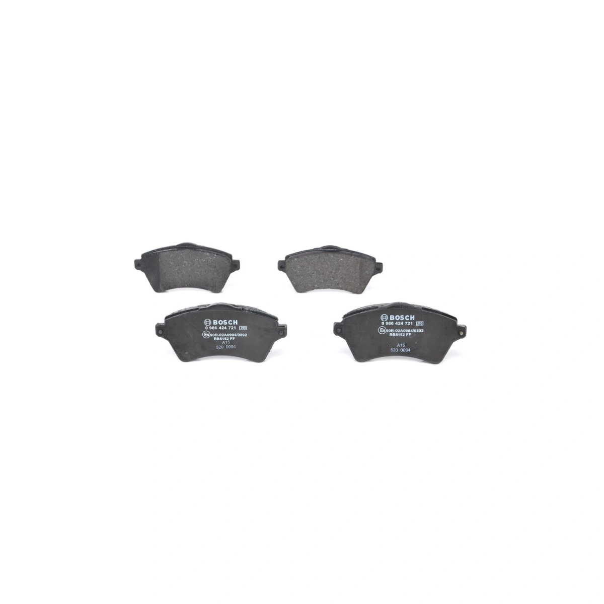 Bosch 0986424721 Ön Fren Balatası - Land Rover Freelander (1998-2006, 1.8-2.5L)