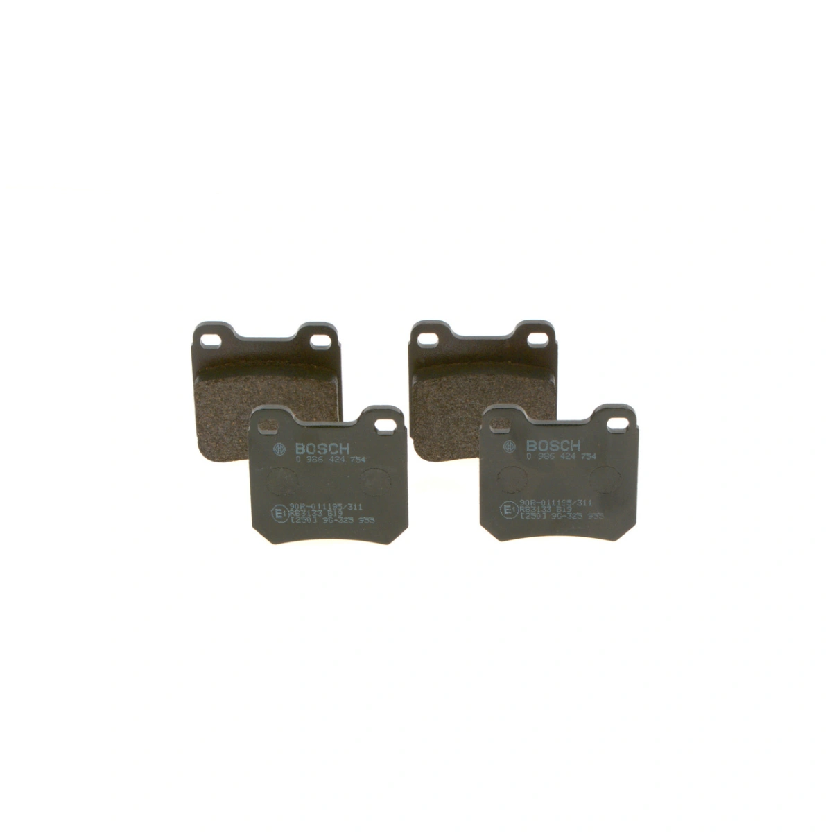 Bosch 0986424754 Arka Fren Balatası - Chevrolet Vectra/Omega, Opel Senator (1990-2009, 2.0-3.0L)