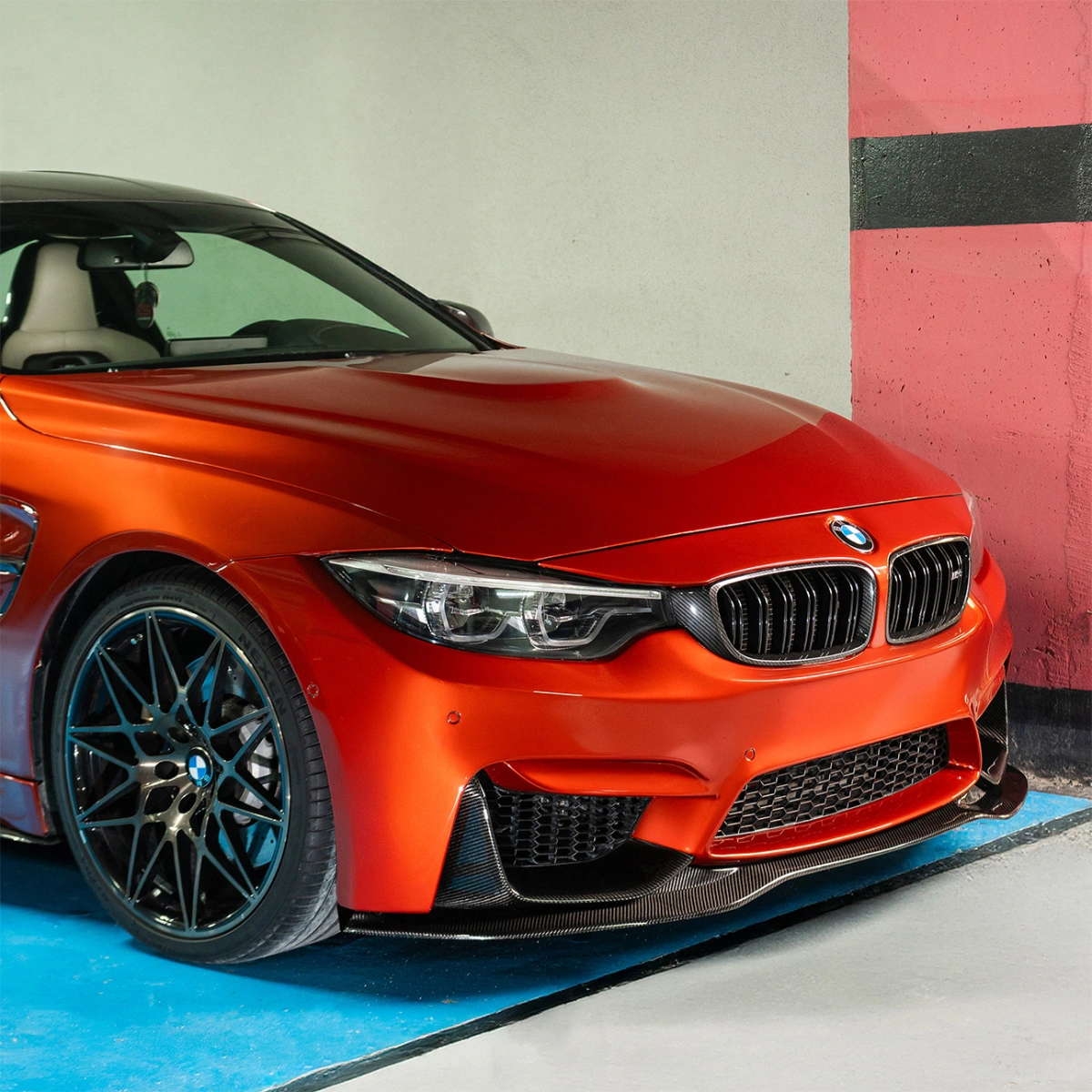 CS Carbon F8X Karbon Ön Tampon Eki (Ön Lip) CS Stil - Bmw F80/F82