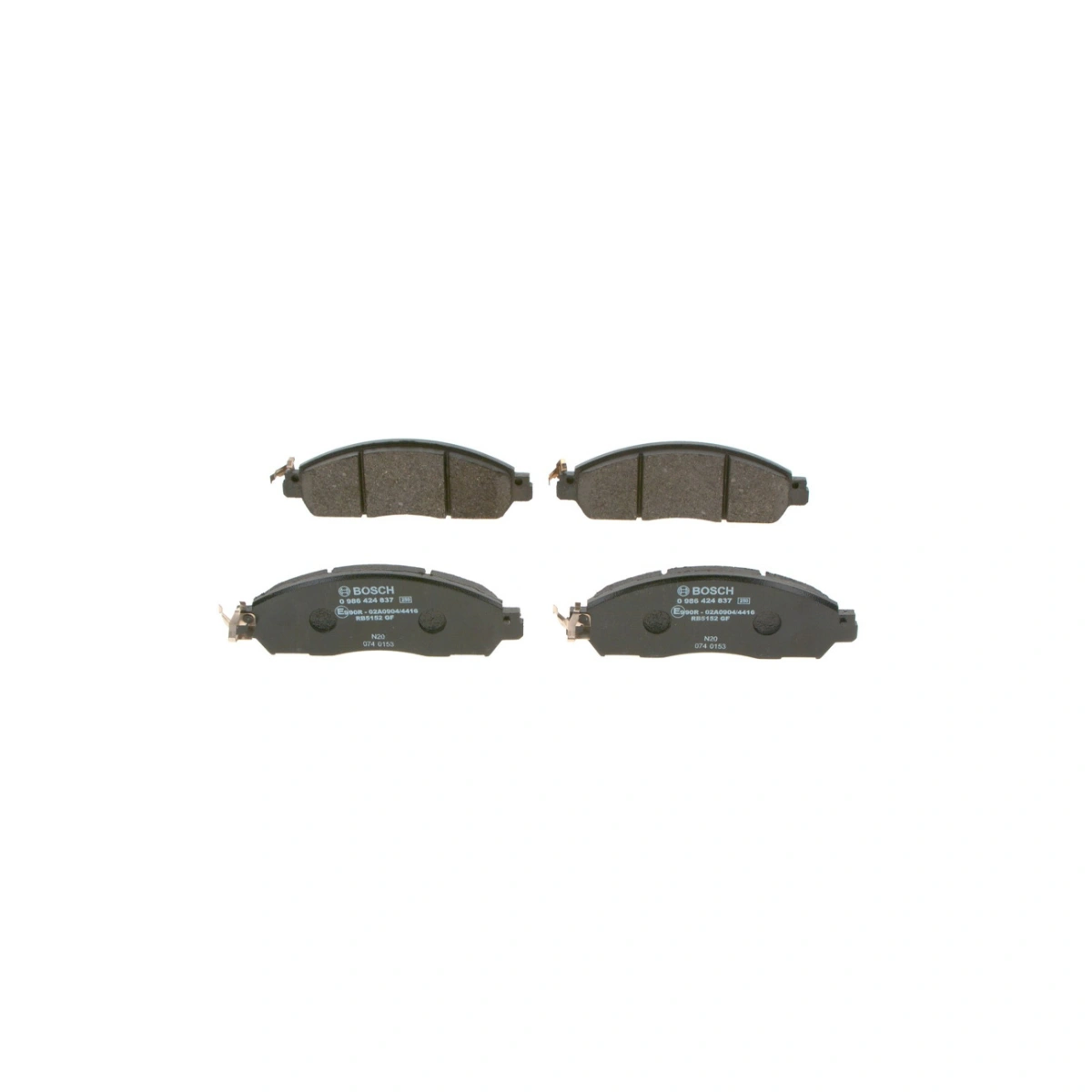 Bosch 0986424837 Ön Fren Balatası - Nissan Navara, Renault Alaskan (2015-2024, 2.3L)