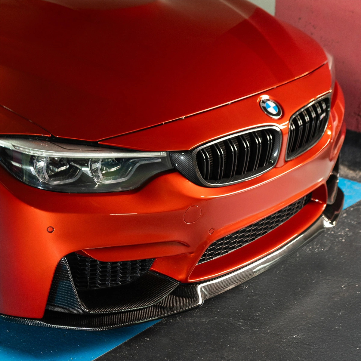 CS Carbon F8X Karbon Ön Tampon Eki (Ön Lip) CS Stil - Bmw F80/F82