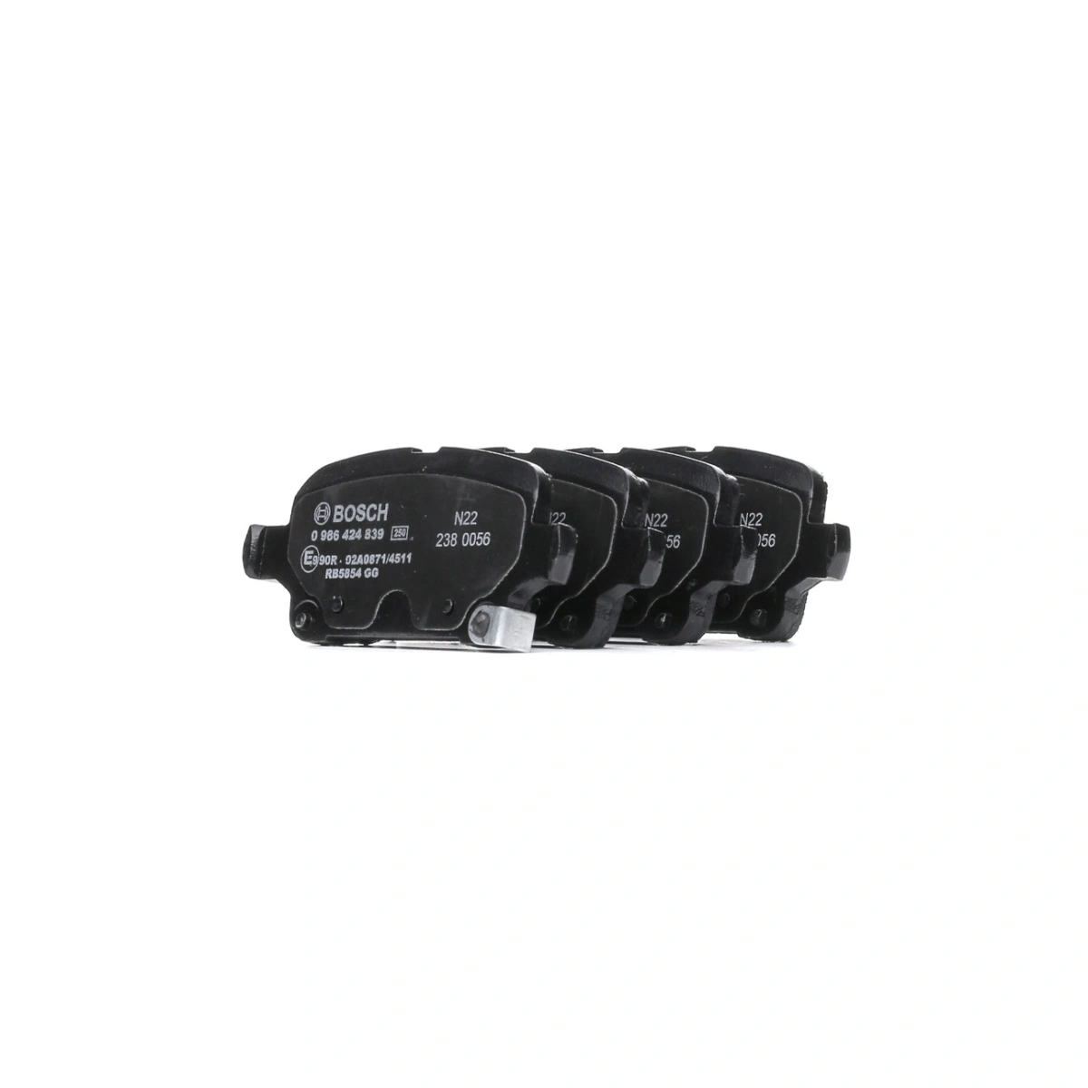Bosch 0986424839 Arka Fren Balatası - Opel Astra/Ampera-E (2015-2022, 1.0-1.6L)