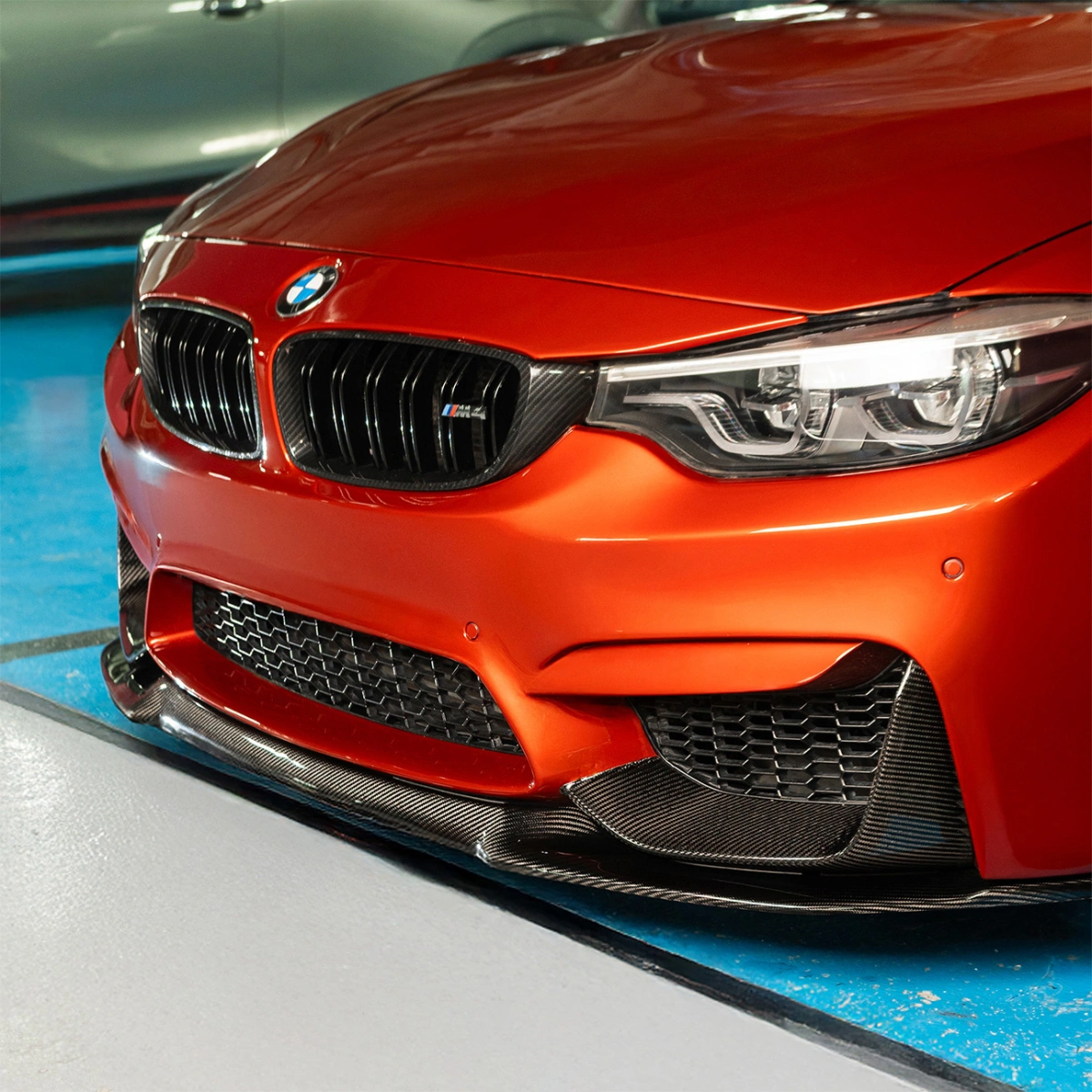 CS Carbon F8X Karbon Ön Tampon Eki (Ön Lip) CS Stil - Bmw F80/F82