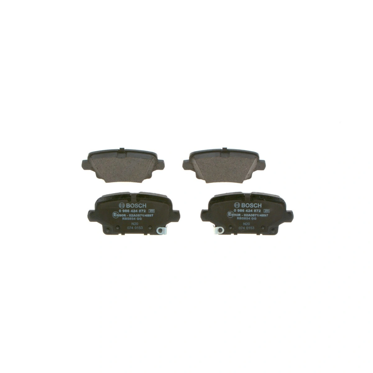 Bosch 0986424872 Arka Fren Balatası - Opel Insignia, Cadillac Xt4 (2017-2024, 1.4-2.0L)