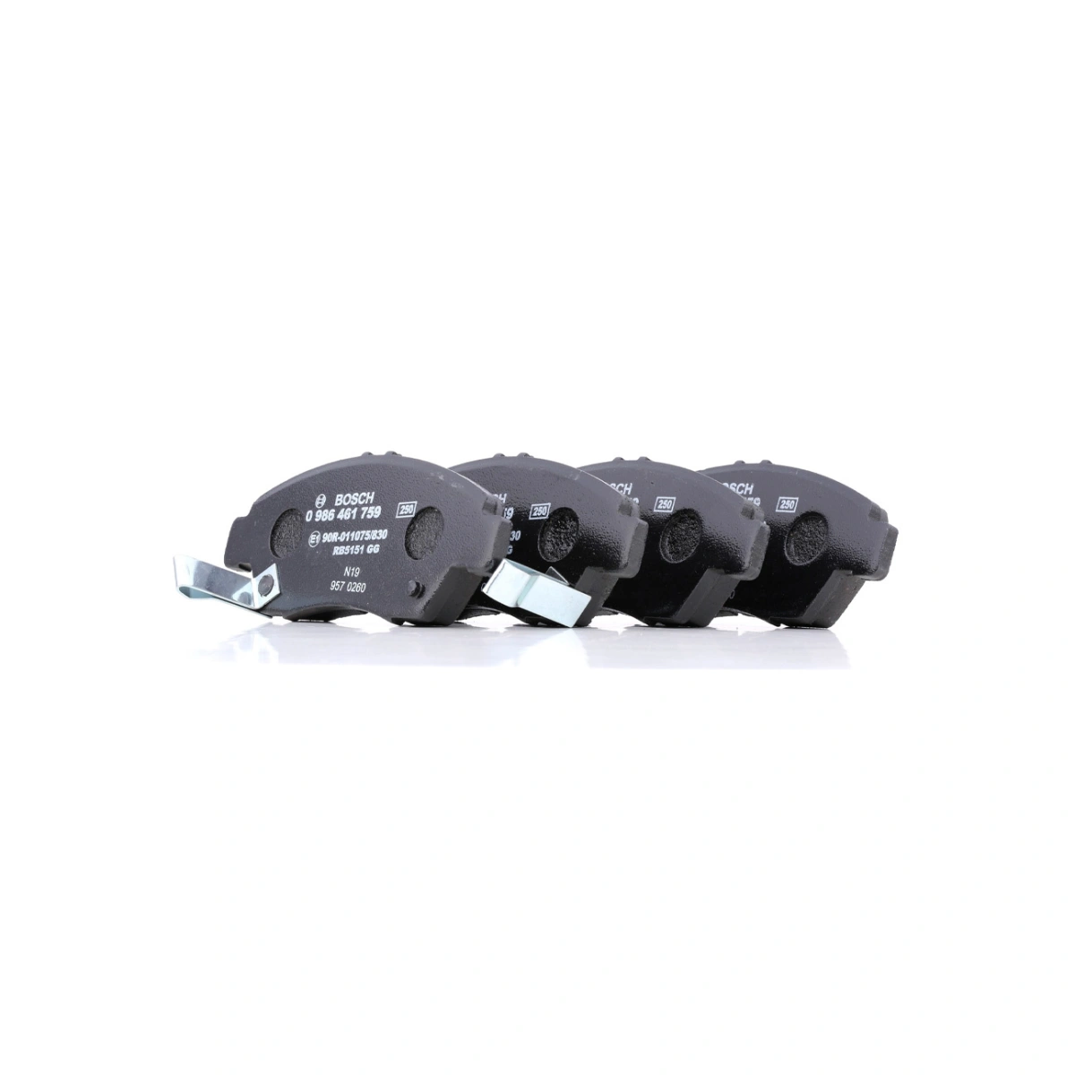 Bosch 0986461759 Ön Fren Balatası - Honda Civic/Crx/Odyssey (1991-2006, 1.3-2.4L)