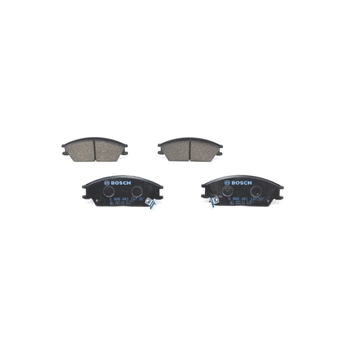 Bosch 0986461127 Ön Fren Balatası - Hyundai Accent, Subaru Justy, Honda Accord (1983-2010, 1.1-1.8L)