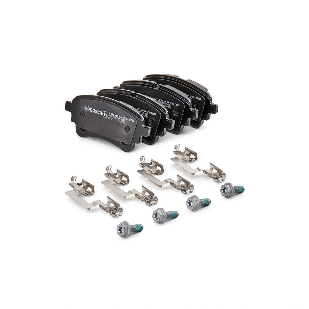 Bosch 0986460174 Arka Fren Balatası - Volkswagen Touareg, Audi A6/Q5 (2016-2023, 2.0-4.0L)