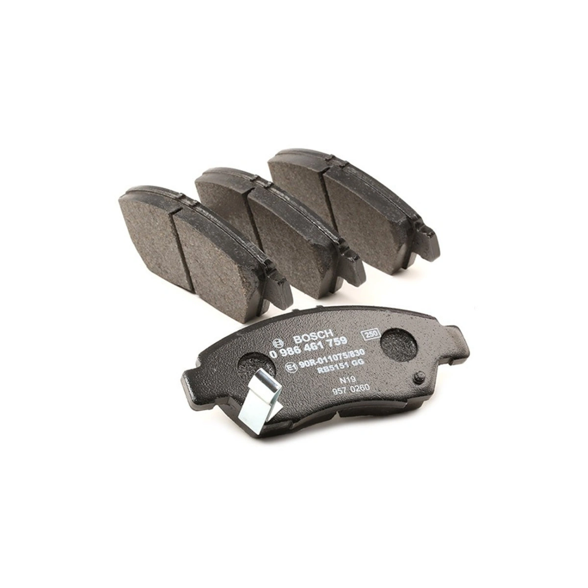 Bosch 0986461759 Ön Fren Balatası - Honda Civic/Crx/Odyssey (1991-2006, 1.3-2.4L)