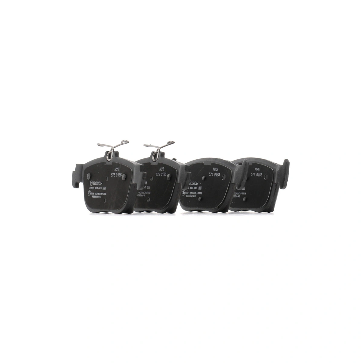 Bosch 0986460083 Arka Fren Balatası - Volkswagen Golf, Ford Transit, Audi A3 (2019-2024, 1.0-2.5L)