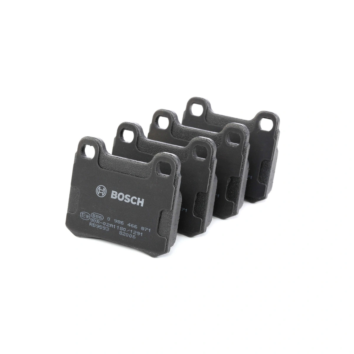 Bosch 0986466871 Arka Fren Balatası - Mercedes 124/E-Serisi/C-Serisi (1984-2000, 2.3-2.5L)