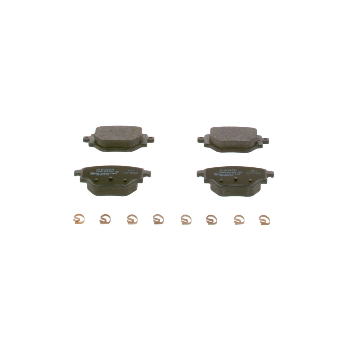 Bosch 0986424988 Arka Fren Balatası - Peugeot 208, Citroen C4, Opel Corsa (2019-2024, 1.2-1.6L)