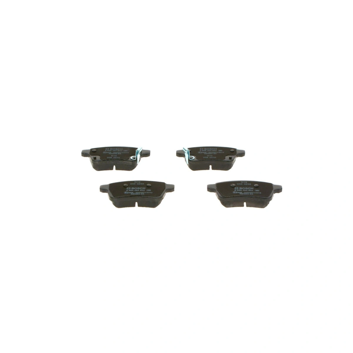Bosch 0986494802 Arka Fren Balatası - Fiat Tipo/500L (2013-2020, 1.0-1.6L)