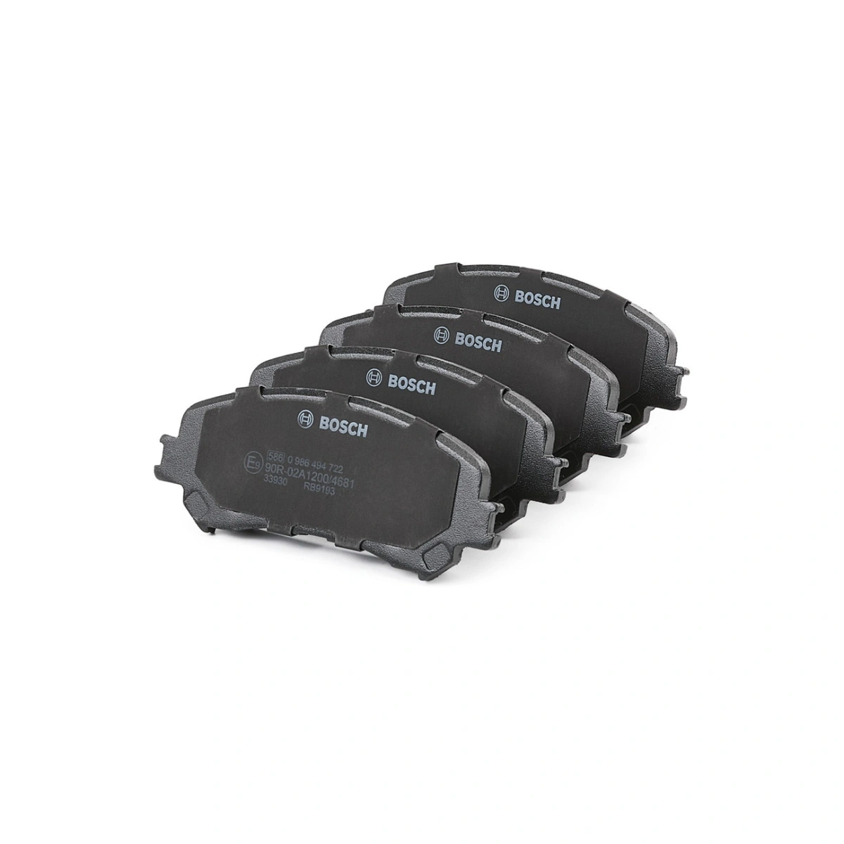 Bosch 0986494722 Ön Fren Balatası - Renault Megane/Talisman/Espace (2015-2023, 1.3-2.0L)