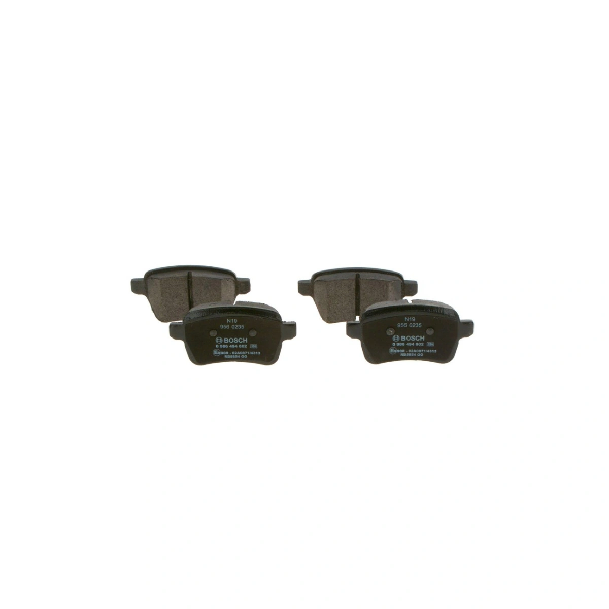 Bosch 0986494802 Arka Fren Balatası - Fiat Tipo/500L (2013-2020, 1.0-1.6L)